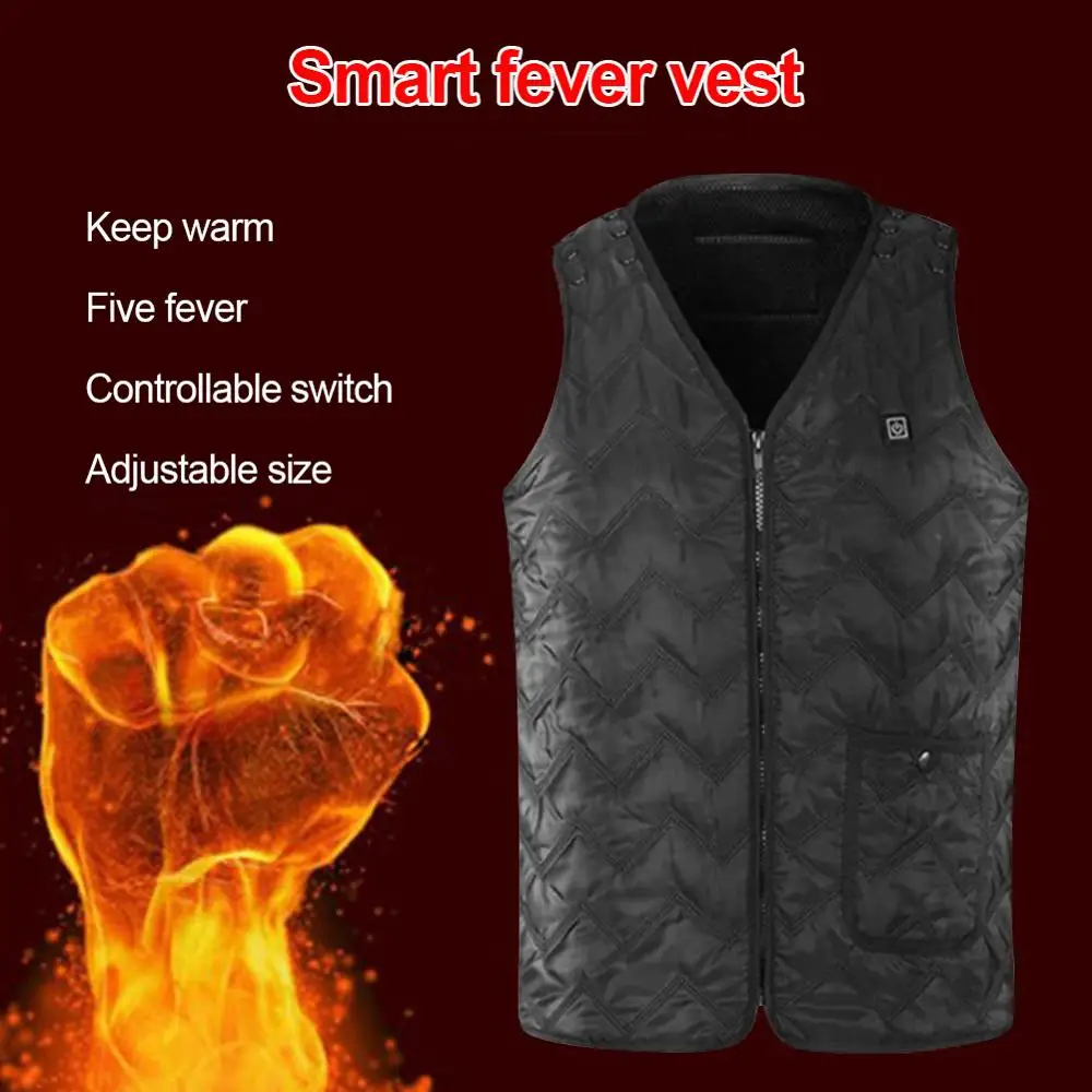 

Winter Electric Heated Vest Outdoor Men USB Heating Vest Thermal Camping Hiking Jacket кђѬка с подогѬевом veste chauffante